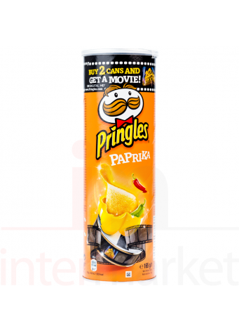 Bulvių traškučiai PRINGLES PAPRIKA 165g